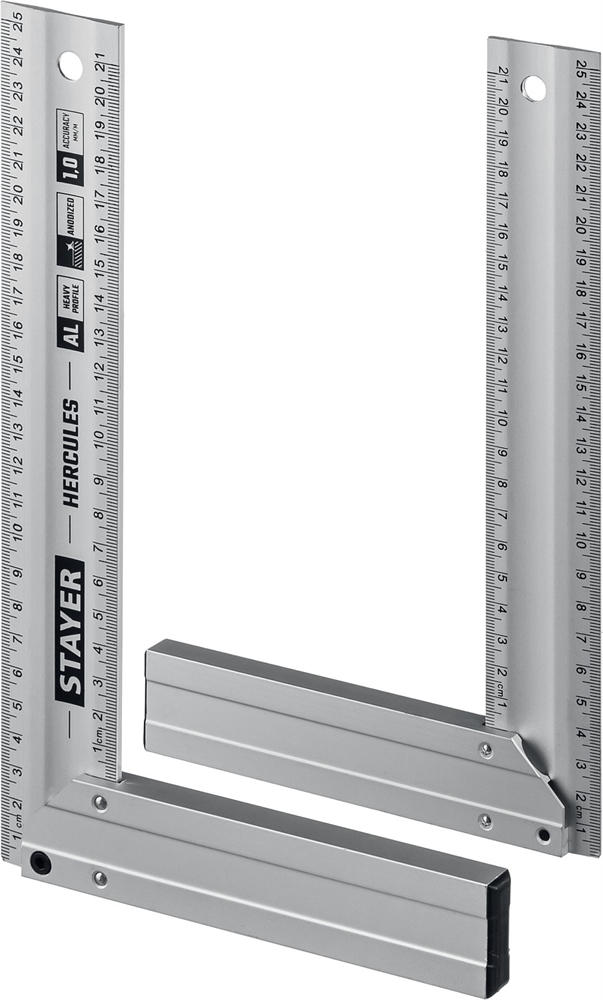 STAYER  250 мм, жесткий столярный угольник, Professional (3432-25) 3432-25