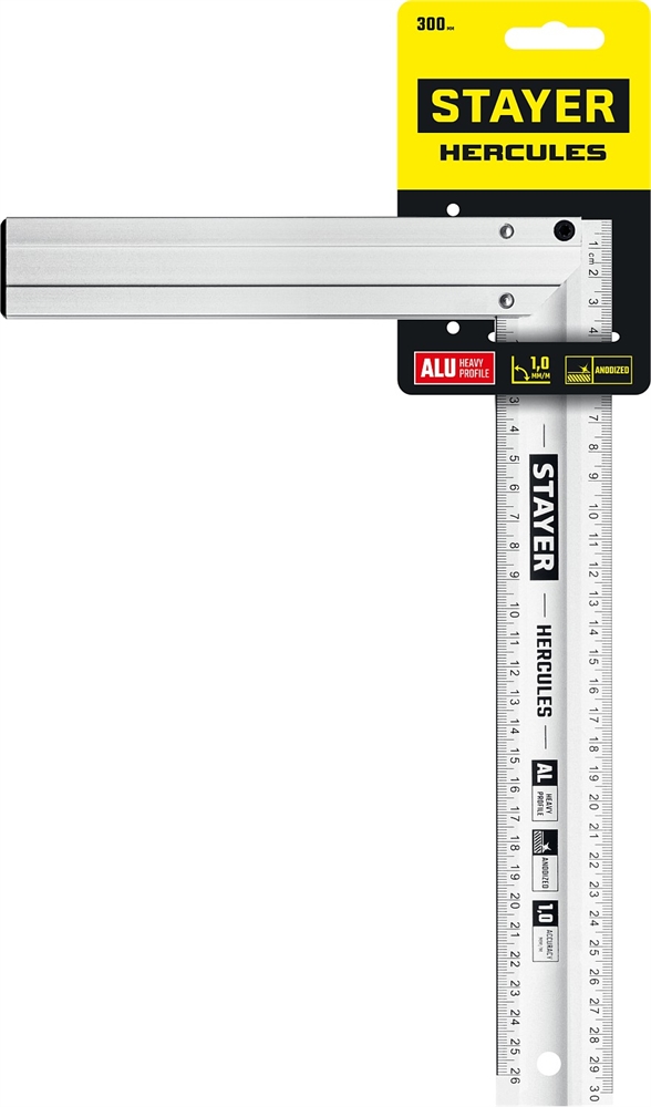 STAYER  300 мм, жесткий столярный угольник, Professional (3432-30) 3432-30