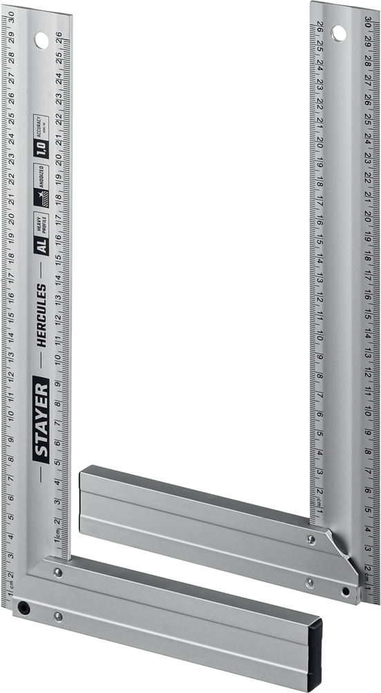 STAYER  300 мм, жесткий столярный угольник, Professional (3432-30) 3432-30