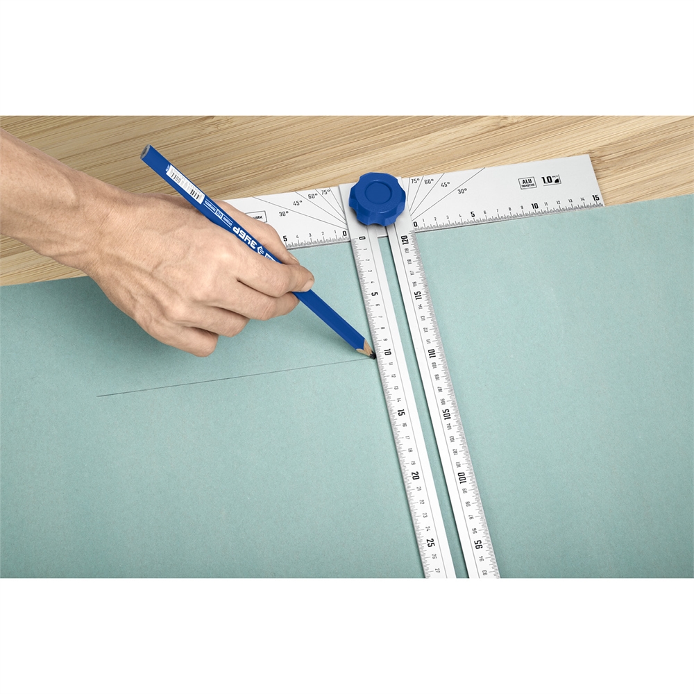 ЗУБР  Т-угольник алюминиевый с подвижной направляющей, Профессионал (34389) 34389