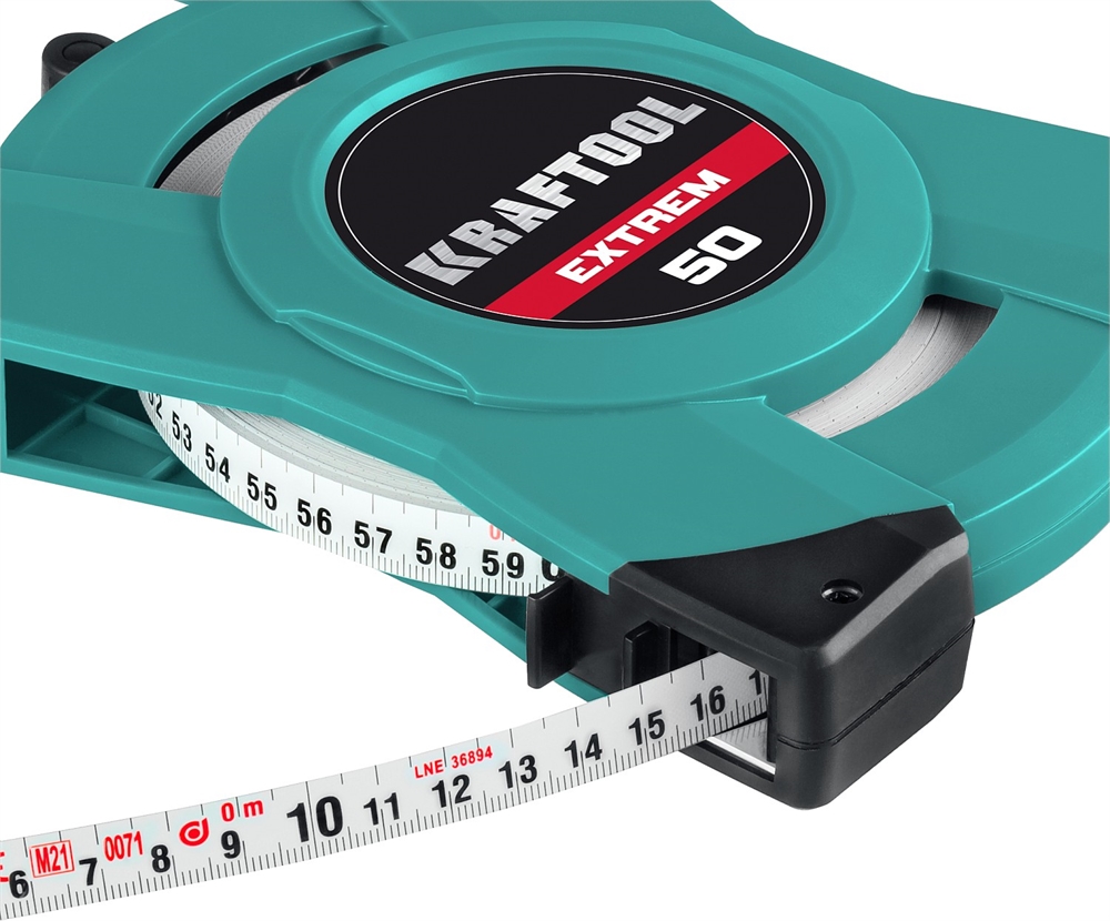 KRAFTOOL  50 м, геодезическая стальная мерная лента (34185-50) 34185-50