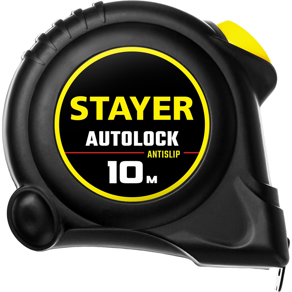 STAYER  AutoLock, 10 м х 25 мм, рулетка с автостопом (2-34126-10-25) 2-34126-10-25