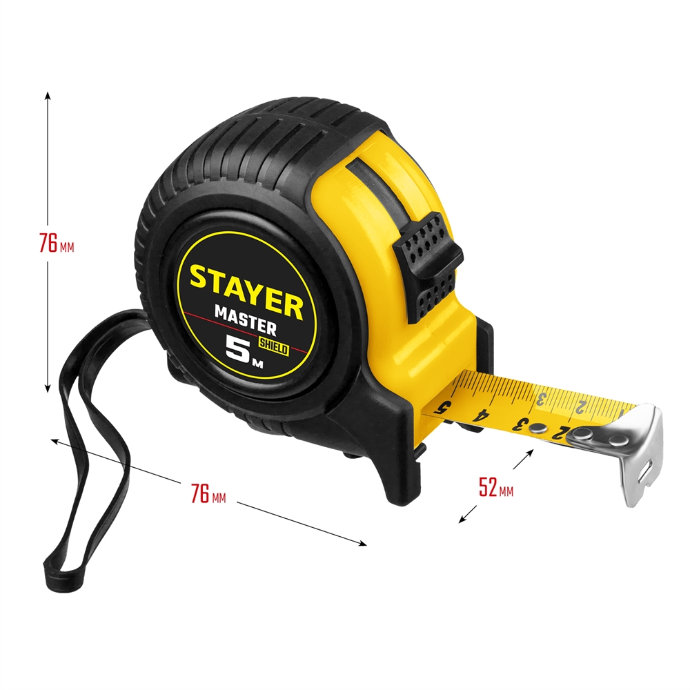 STAYER  5 м х 25 мм, рулетка (34025-05-25) 34025-05-25