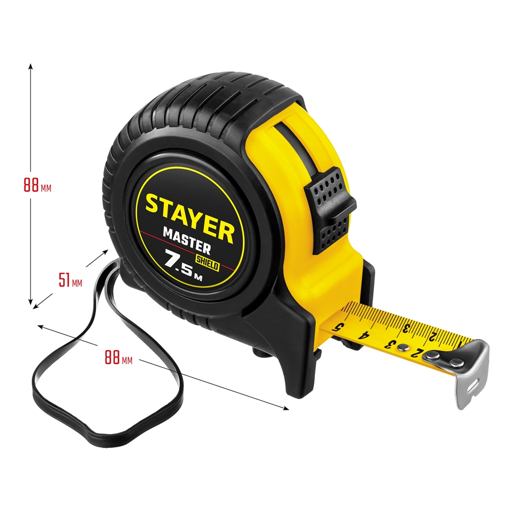 STAYER  7.5 м х 25 мм, рулетка (34025-07) 34025-07_z01