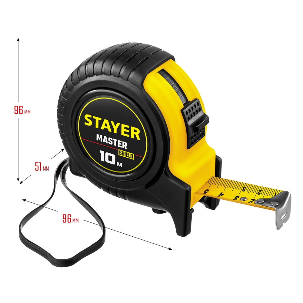 STAYER  10 м х 25 мм, рулетка (34025-10) 34025-10_z01