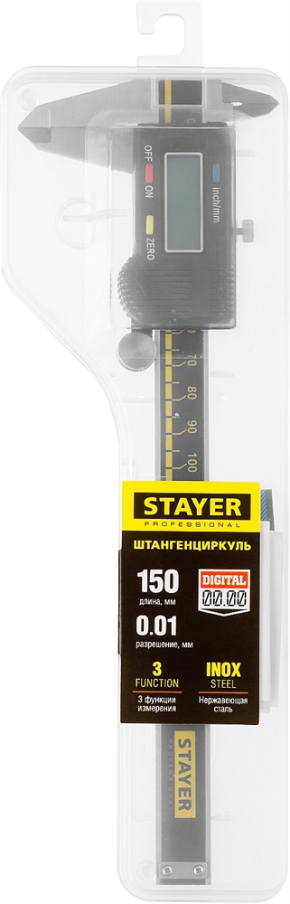 STAYER  150 мм, электронный штангенциркуль, Professional (34410-150) 34410-150