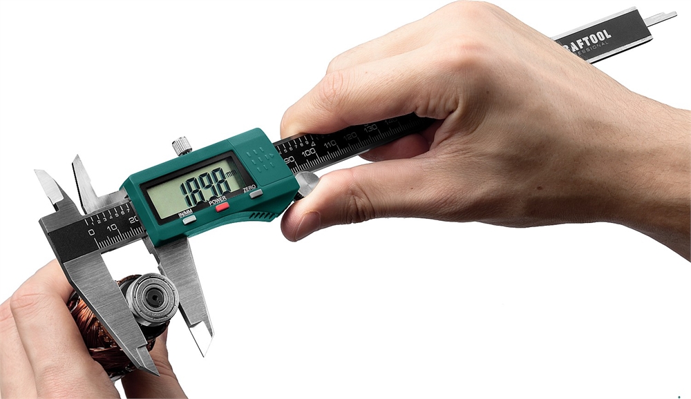 KRAFTOOL  200 мм, высокоточный, металлический электронный штангенциркуль (34460-200) 34460-200