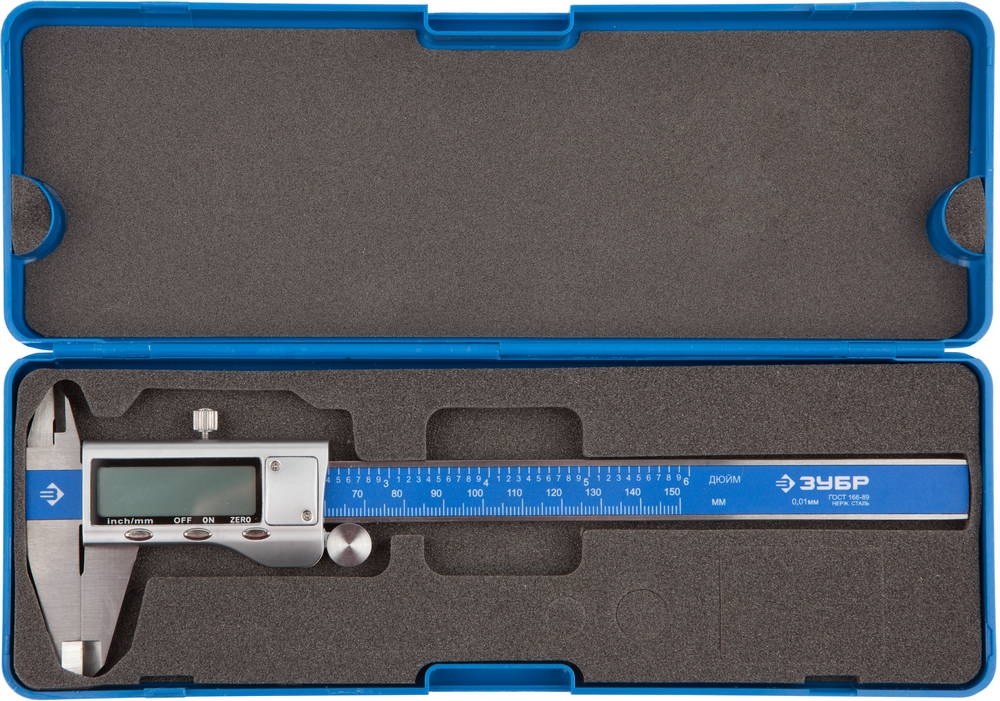 ЗУБР  ШЦЦ-I-150-0.01, 150 мм, электронный штангенциркуль, Профессионал (34463-150) 34463-150