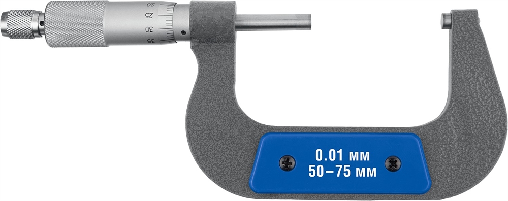 ЗУБР  МК 75, 50 - 75 мм, гладкий механический микрометр, Профессионал (34480-75) 34480-75_z02