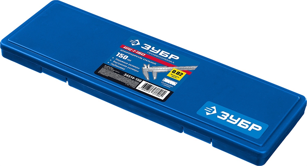 ЗУБР  ШЦ-1-150, 150 мм, стальной штангенциркуль, Профессионал (34514-150) 34514-150