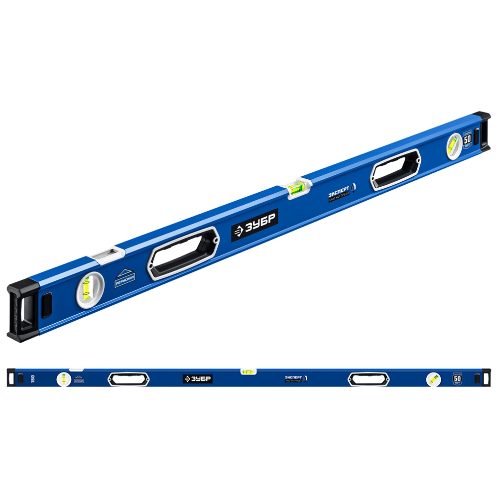 ЗУБР  ЭКСПЕРТ-М, 1500 мм, с зеркальным глазком, мощный магнитный уровень, Профессионал (34572-150) 34572-150