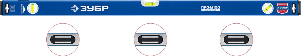 ЗУБР  ПРО-М, 1000 мм, усиленный магнитный уровень, Профессионал (34589-100) 34589-100_z01
