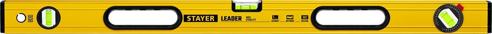 STAYER  LEADER, 800 мм, усиленный профиль, уровень с поворотным глазком (3466-080) 3466-080_z01