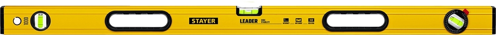STAYER  LEADER, 1000 мм, усиленный профиль, уровень с поворотным глазком (3466-100) 3466-100_z01
