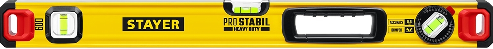 STAYER  PRO STABIL, 600 мм, усиленный профиль, уровень с поворотным глазком, Professional (3471-060) 3471-060_z02
