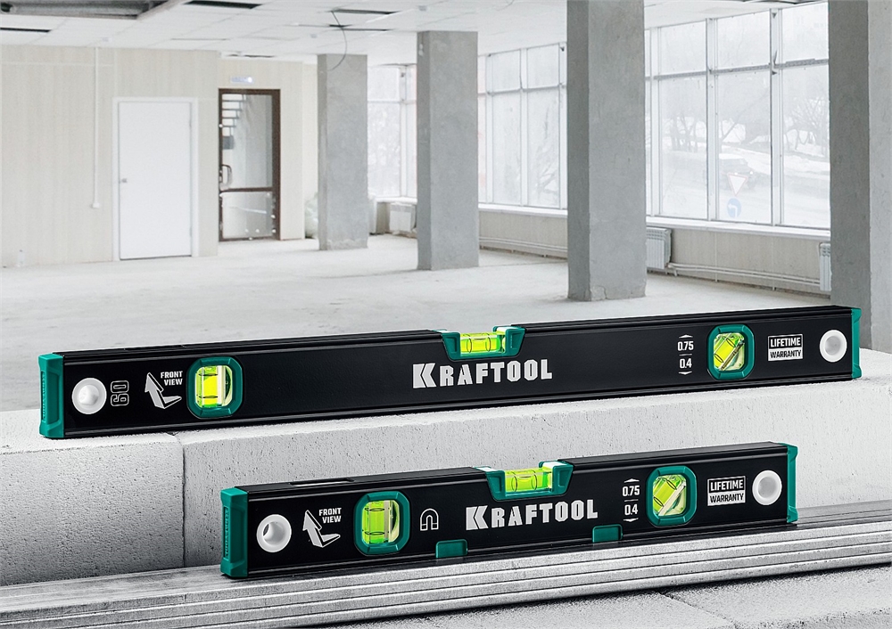 KRAFTOOL  2000 мм, с зеркальным глазком, уровень (34781-200) 34781-200