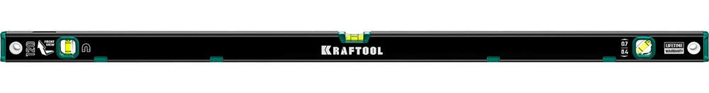 KRAFTOOL  1200 мм, усиленный профиль, с зеркальным глазком, магнитный уровень (34785-120) 34785-120