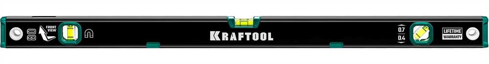 KRAFTOOL  800 мм, усиленный профиль, с зеркальным глазком, магнитный уровень (34785-80) 34785-80