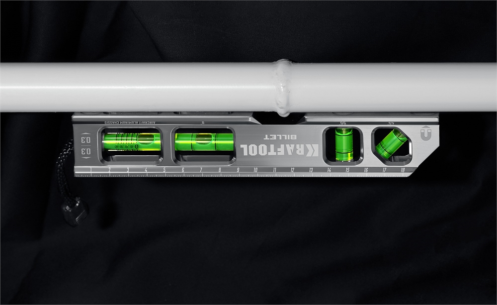 KRAFTOOL  BILLET, 8 в 1, 20 см, точность 0.3 мм/м, 4 глазка, брусковый магнитный уровень (34790) 34790