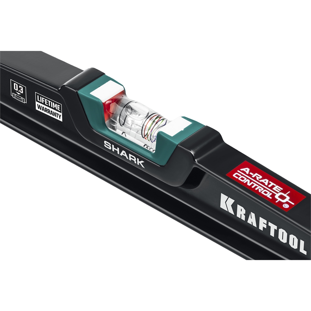 KRAFTOOL  A-RATE CONTROL Shark, 600 мм, с инновационным зеркальным глазком, литой уровень (34920-60) 34920-60
