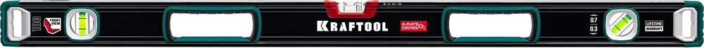 KRAFTOOL  A-RATE CONTROL, 1000 мм, точность 0.3 мм/м, с инновационным зеркальным глазком, сверхпрочный уровень (34986-100) 34986-100