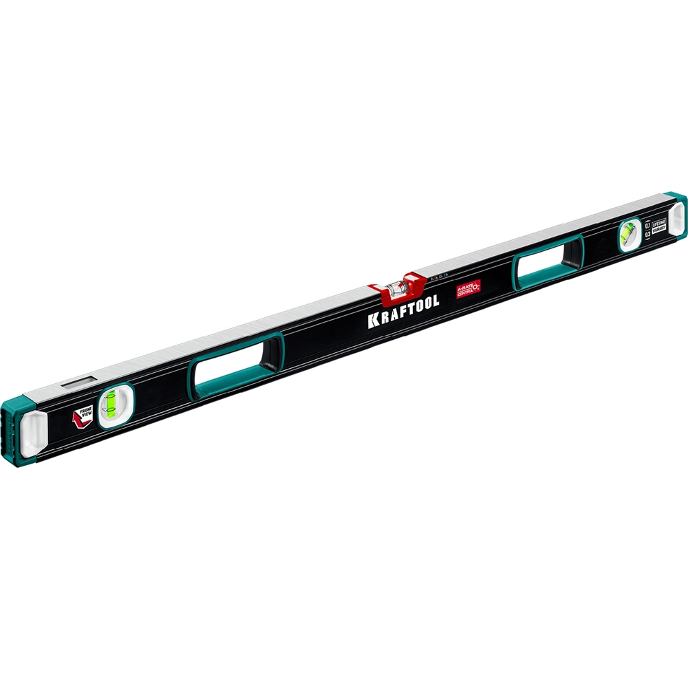 KRAFTOOL  A-RATE CONTROL, 2000 мм, точность 0.3 мм/м, с инновационным зеркальным глазком, сверхпрочный уровень (34986-200) 34986-200