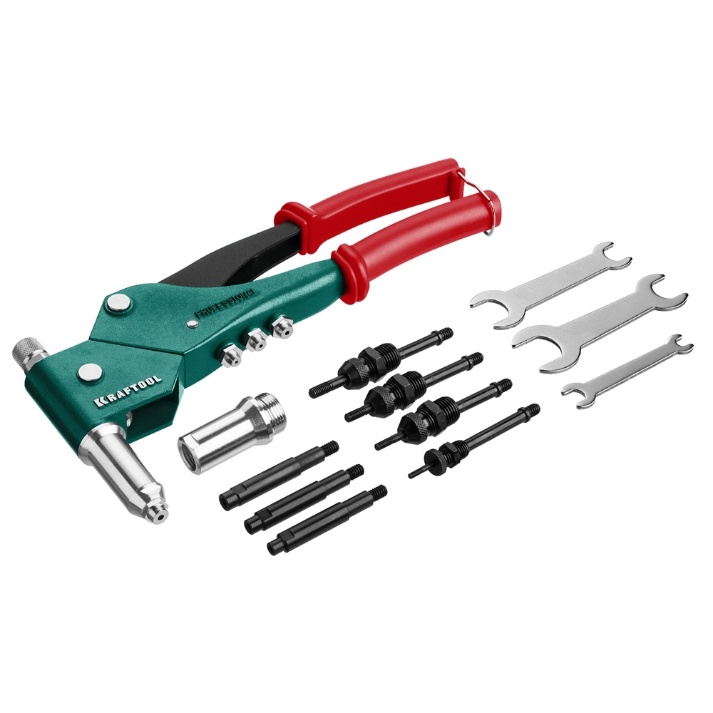 KRAFTOOL  Combo3-M6, 360°, 3 вида заклёпок, комбинированный поворотный заклепочник в кейсе (31178) 31178_z01