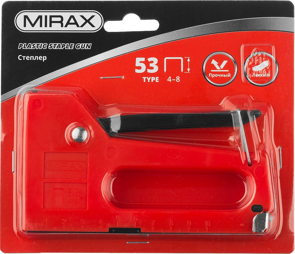 MIRAX  PL-53,  тип 53 (A/10/JT21) 23GA (4 - 8 мм), пластиковый степлер (3142) 3142