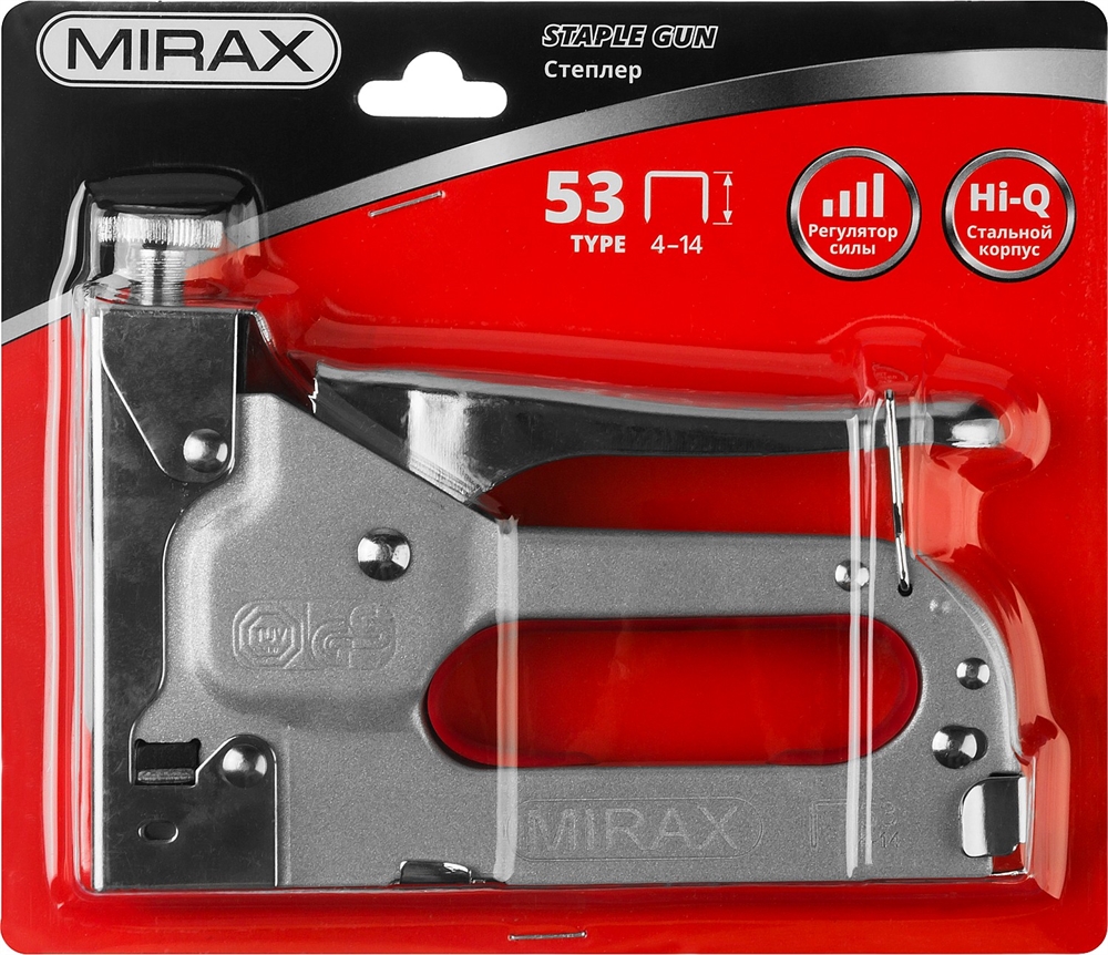 MIRAX  X-53, тип 53 (A/10/JT21) 23GA (4 - 14 мм), стальной степлер (3144) 3144