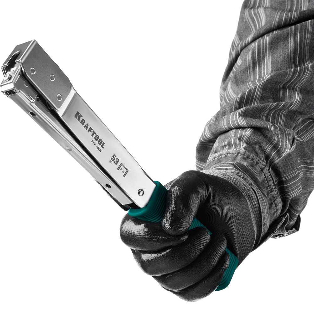 KRAFTOOL  HAMMER TACKER, тип 53 (A/10/JT21) 23GA (6 - 10 мм), высокоскоростной стальной скобозабиватель (3153) 3153