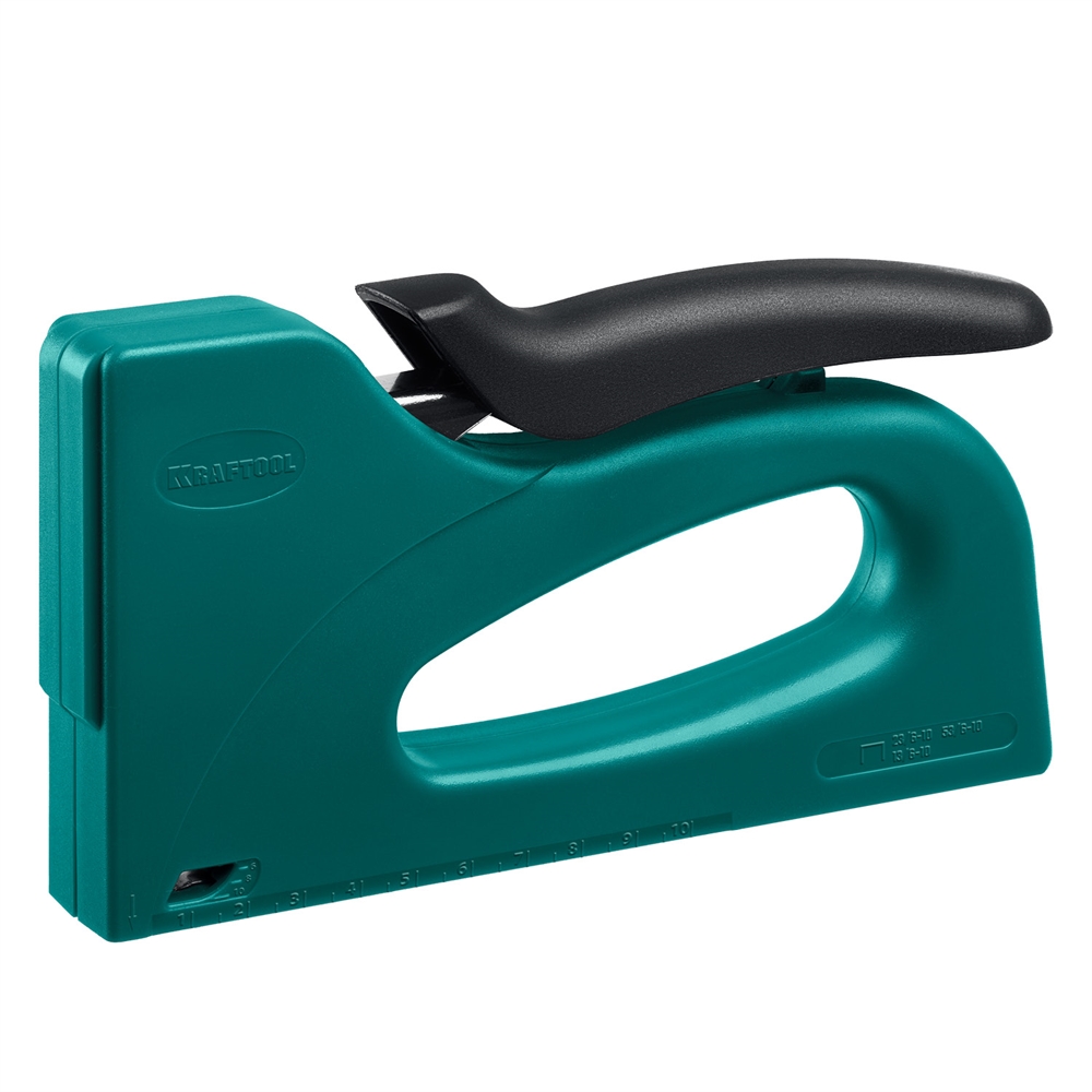 KRAFTOOL  STRIKE, 3-в-1: тип 53 (A/10/JT21) 23GA (6 - 10 мм)/13/23, пластиковый мощный степлер (3189) 3189