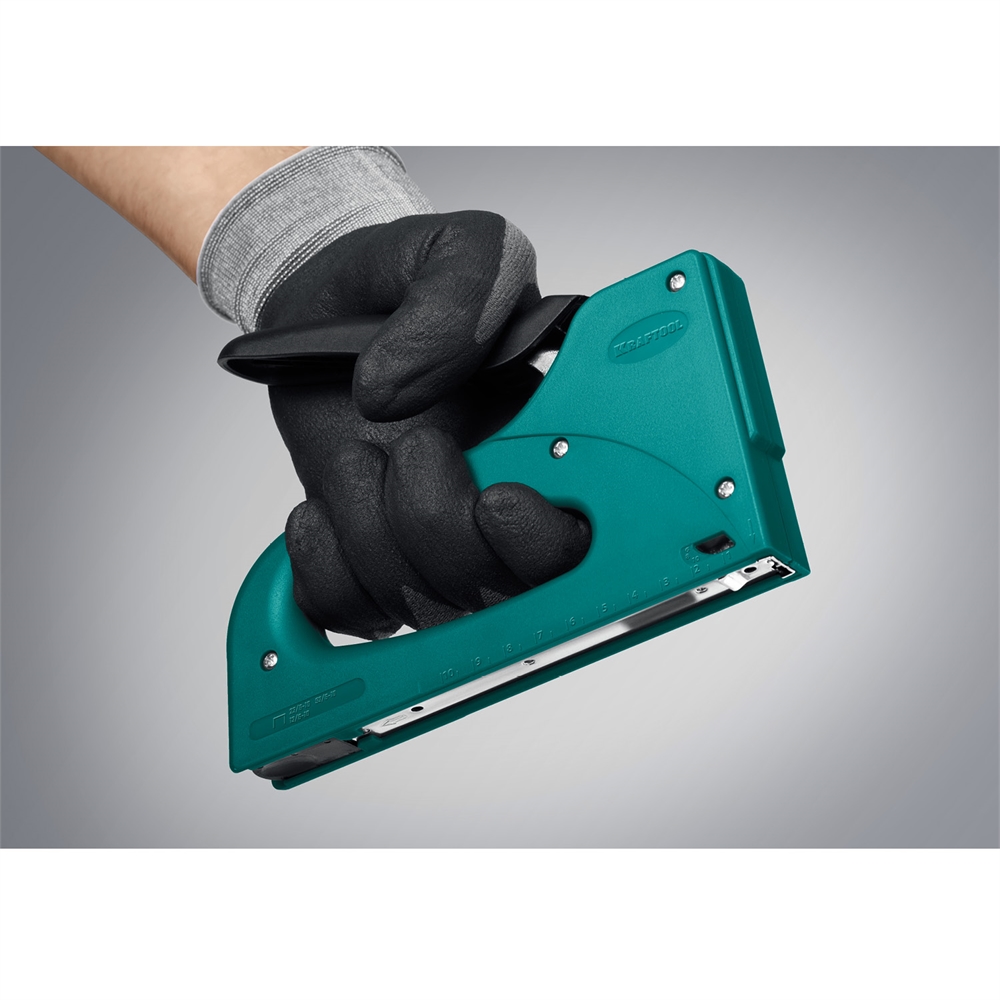 KRAFTOOL  STRIKE, 3-в-1: тип 53 (A/10/JT21) 23GA (6 - 10 мм)/13/23, пластиковый мощный степлер (3189) 3189