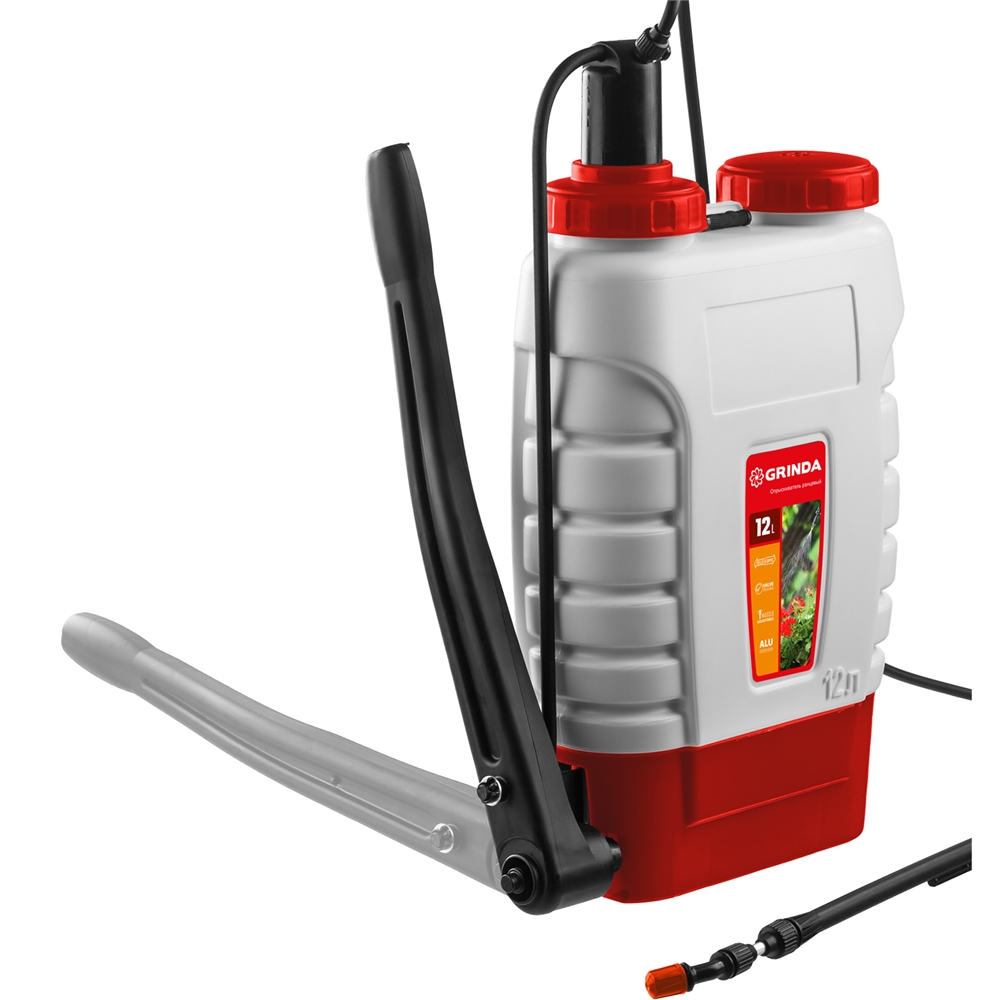 GRINDA  KS-12, 12 л, с телескопическим удлинителем, ранцевый опрыскиватель (425217) 425217