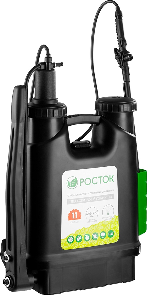 РОСТОК  RK-11, 11 л, с телескопическим удлинителем, ранцевый опрыскиватель (425219) 425219