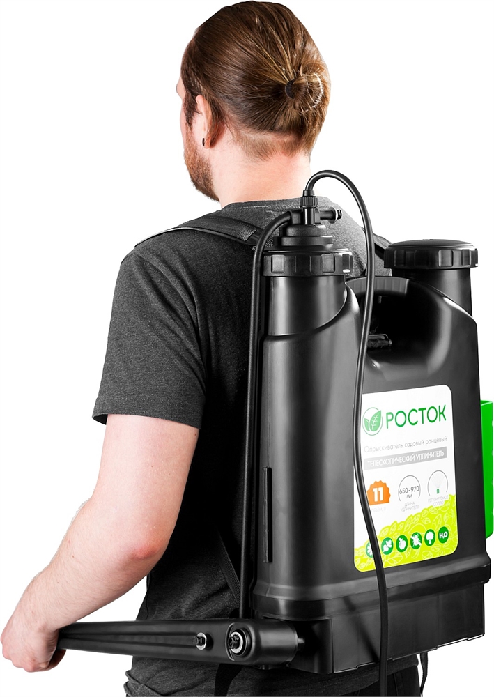 РОСТОК  RK-11, 11 л, с телескопическим удлинителем, ранцевый опрыскиватель (425219) 425219