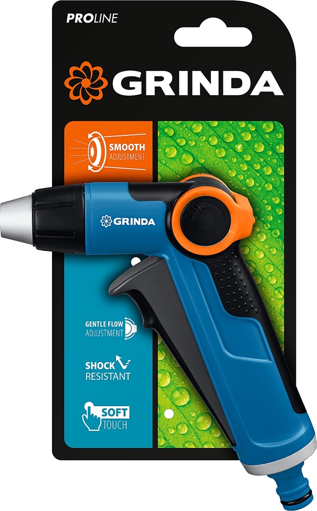 GRINDA  X-R, с регулятором напора, плавная регулировка, курок спереди, двухкомпонентный, поливочный пистолет, PROLine (8-427113) 8-427113_z02