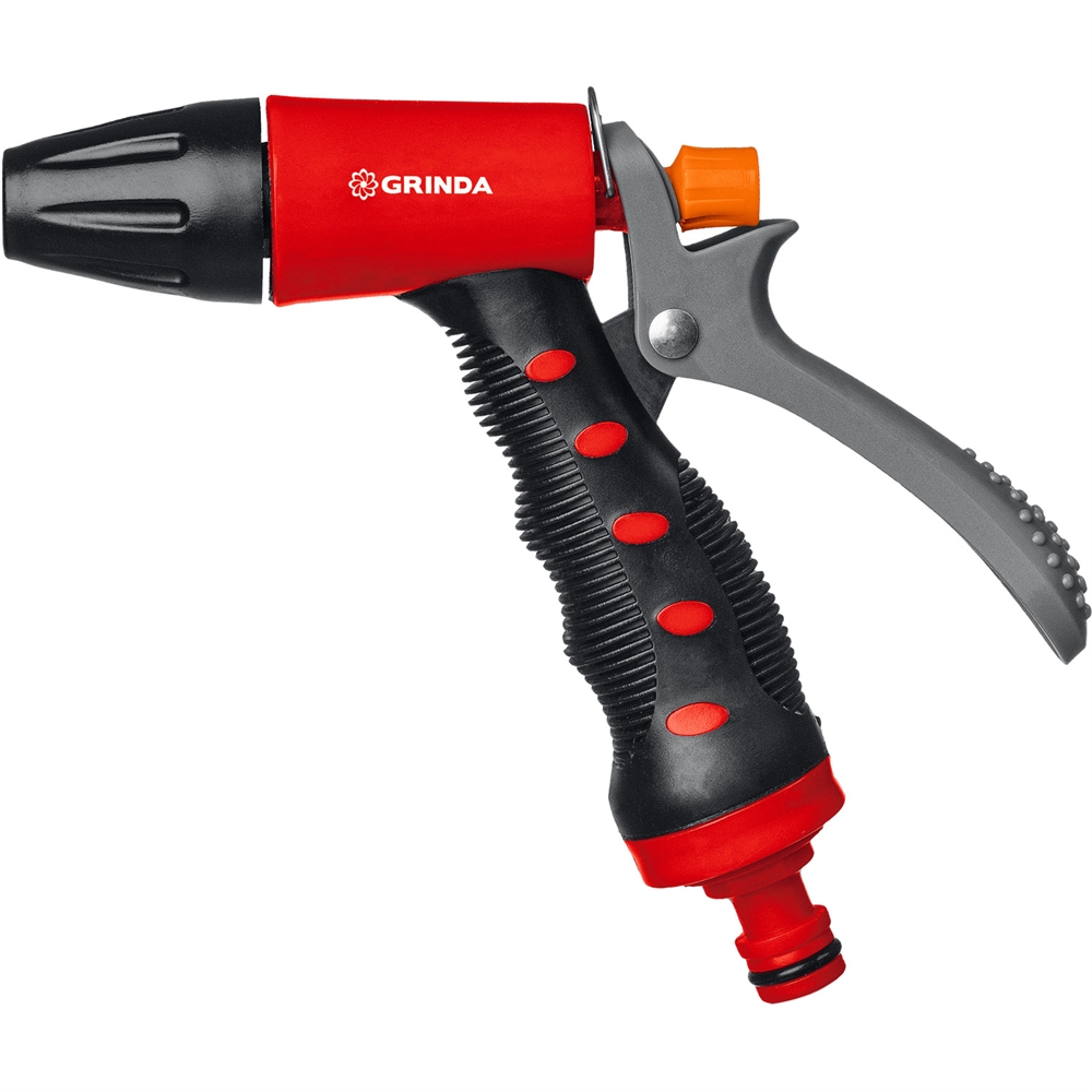 GRINDA  T-R, плавная регулировка, курок сзади, пластиковый с TPR, поливочный пистолет (8-427186) 8-427186