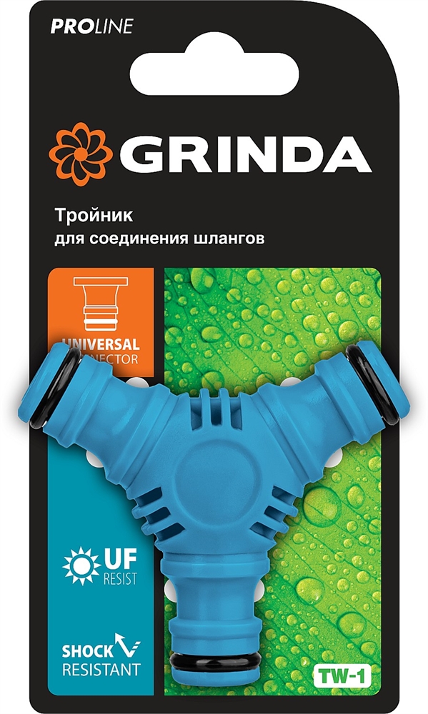 GRINDA  Premium TW-1, ударопрочный пластик с покрытием TPR, штуцерный тройник, PROLine (8-426439) 8-426439_z01