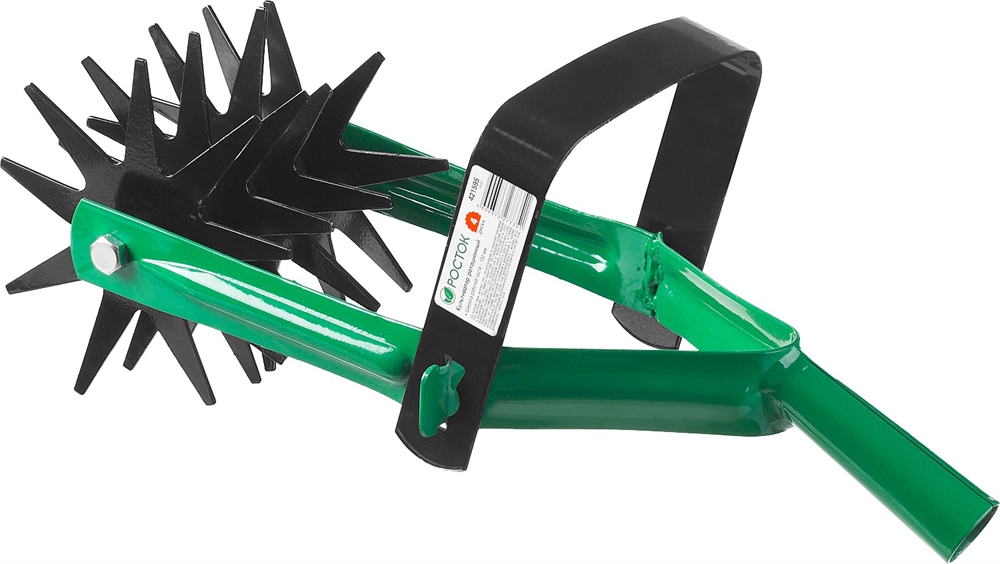 РОСТОК  230 мм длина рабочей части, углеродистая сталь, покрытие - краска, ротационный, четырёхдисковый, культиватор (421595) 421595