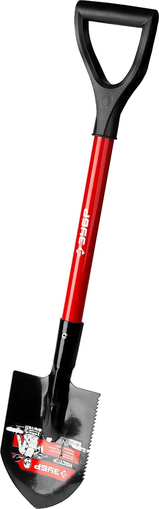 ЗУБР  МАСТЕР, 210 х 155 х 840 мм, полотно 1.5 мм, закалено, стальной черенок с рукояткой, автомобильная лопата (39258) 39258