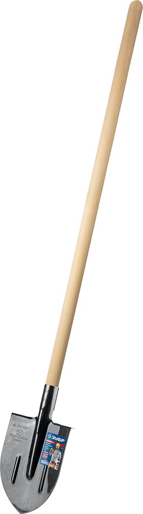 ЗУБР  ПРОФИ-5 375х210х1450мм, полотно рессор.сталь 1.6мм закалено, c ребрами жесткости, черенок высш.сорт, тип ЛКО, штык. лопата, Профессионал (39455) 39455