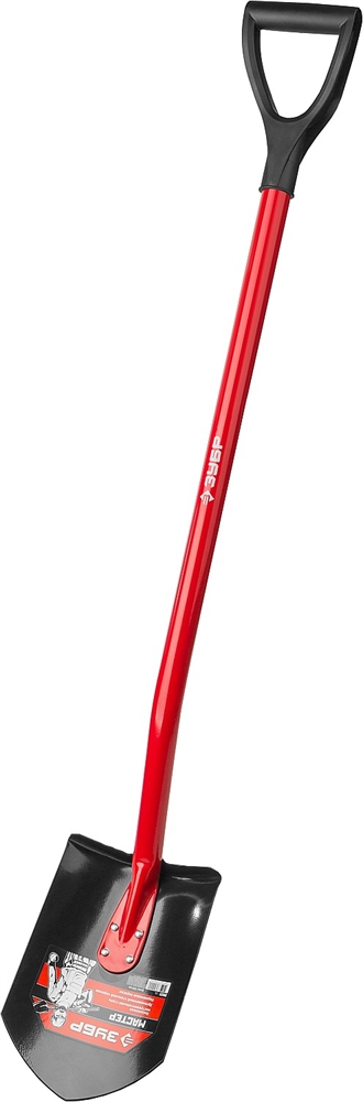 ЗУБР  МАСТЕР, 280 х 190 х 1200 мм, полотно 1.5 мм, закалено, стальной изогнутый черенок с рукояткой, штыковая лопата (39523) 39523