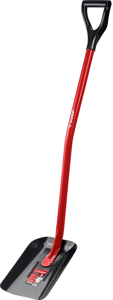 ЗУБР  МАСТЕР, 295 х 230 х 1200 мм, полотно 1.5 мм, закалено, стальной изогнутый черенок с рукояткой, тип ЛСП, совковая лопата (39525) 39525