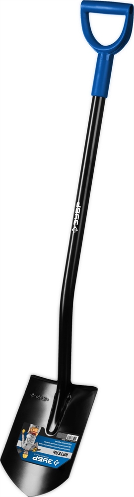 ЗУБР  Артель, 290 х 195 х 1200мм, полотно 1.7 мм, закалено, стальной изогнутый черенок с  рукояткой, тип ЛКО, штыковая лопата, Профессионал (39555) 39555