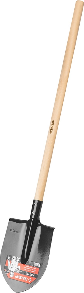 ЗУБР  Мастер, 285 х 205 х 1430 мм, полотно 1.6 мм, закалено,  дерев. черенок высш. сорт, тип ЛКО, штыковая лопата (39570) 39570