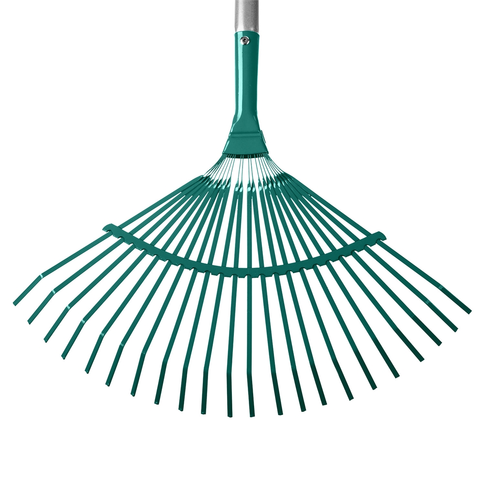 GRINDA  PR-40 ALU, 440 х 250 х 1630 мм, 22 плоских зубца, алюминиевый черенок, веерные грабли, PROLine (39586) 39586