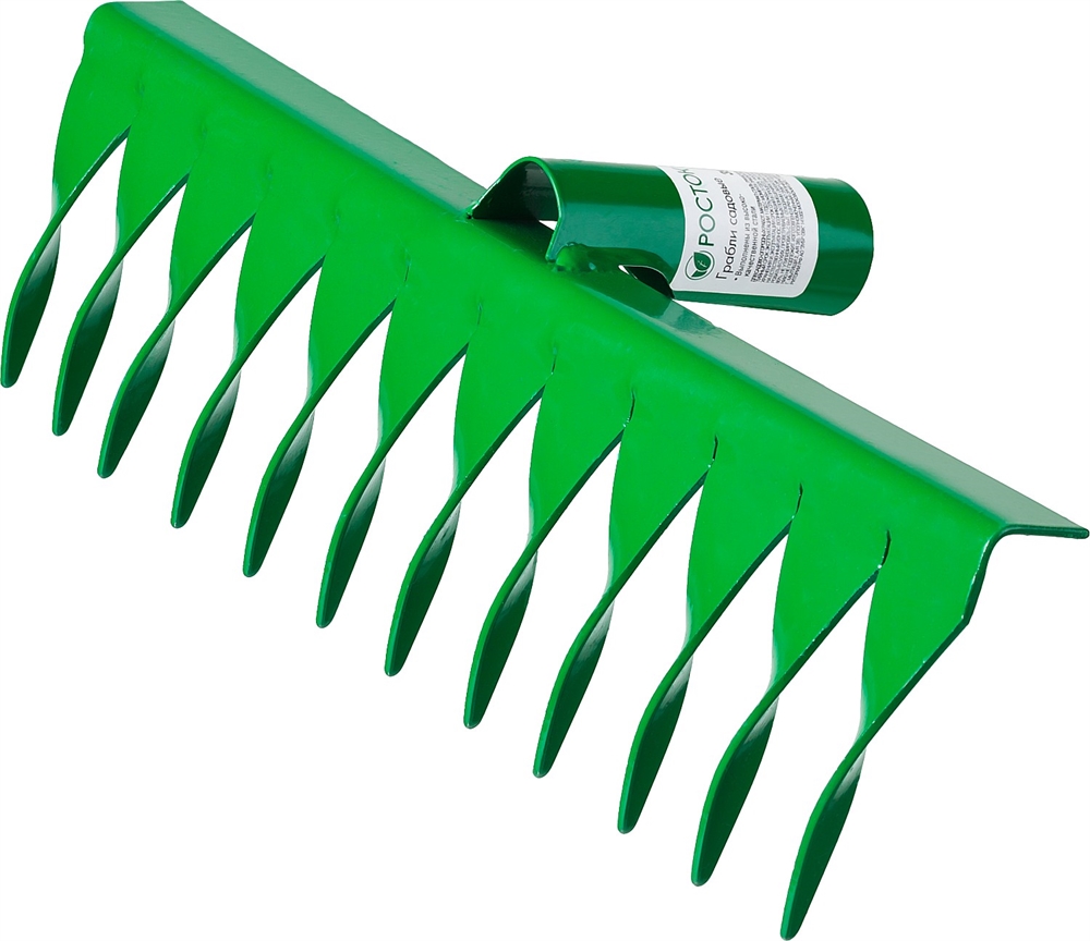 РОСТОК  312 x 72 мм, 12 витых зубцов, рабочая поверхность из стали, покрытие краска, без черенка, грабли (39600-12) 39600-12_z01