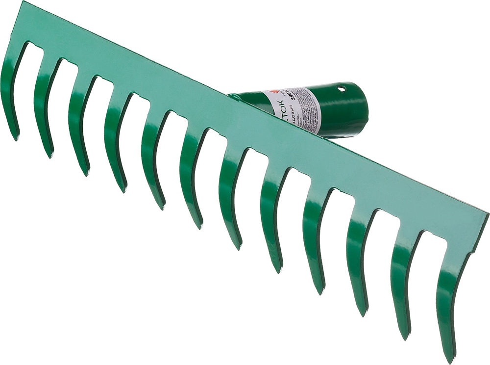 РОСТОК  312 x 60 мм, рабочая поверхность из стали, покрытие краска, без черенка, грабли (39610-12) 39610-12_z01