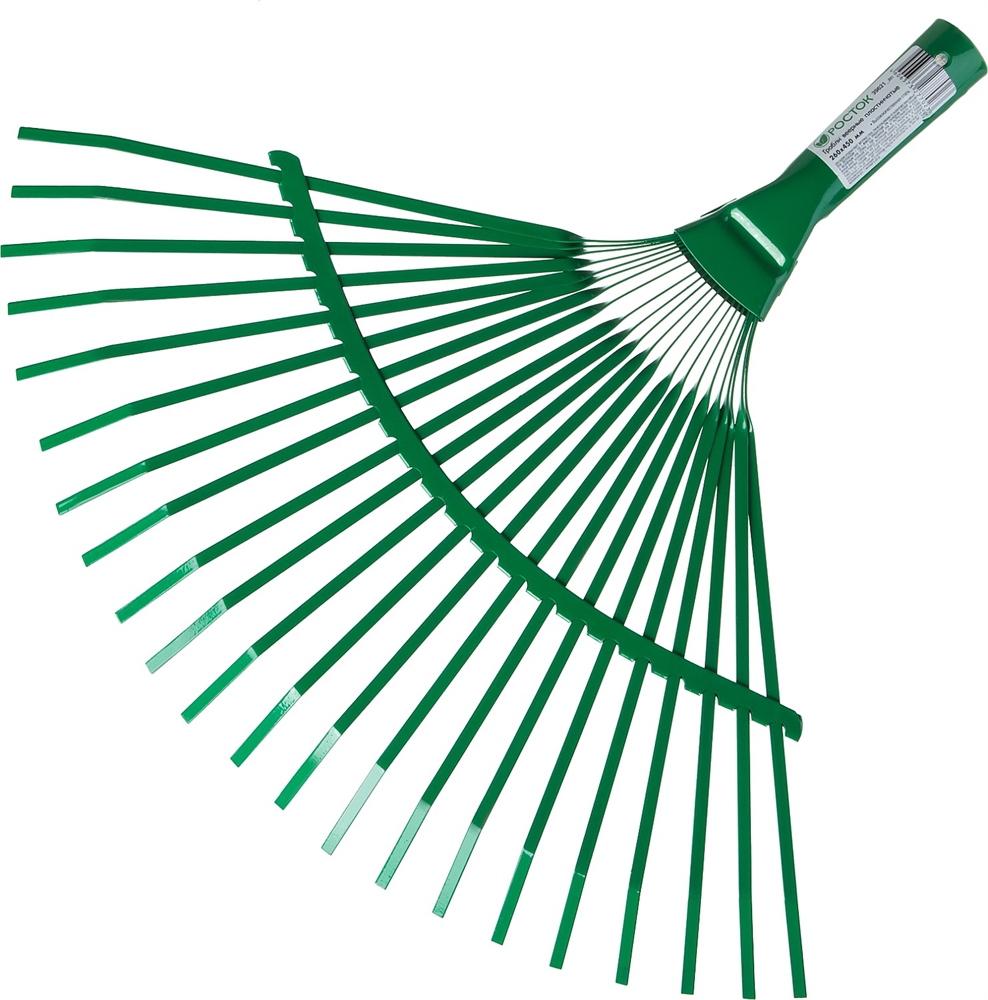 РОСТОК  PB-22L, 385 х 450 мм  металлические, пластинчатые, без черенка, веерные грабли (39621) 39621_z01