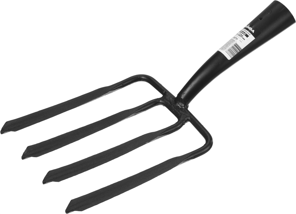 GRINDA  180 х 220 мм, кованые, четырёхрогие, без черенка, антикор. покрытие, вилы копальные(39711) 39711